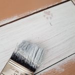 white paint on wooden surface